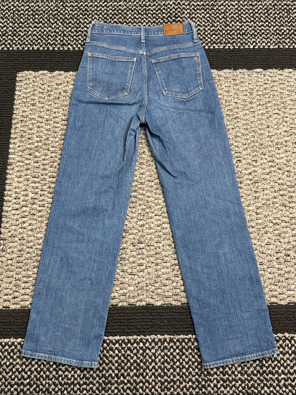 Madewell Slim Wide Leg Jeans 25 High Rise Medium Wash Stretch Denim Classic - Picture 2 of 6